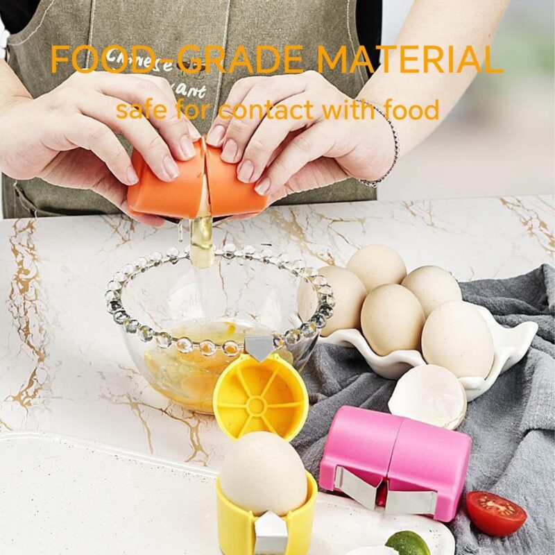 Egg Shell Opener For Hard Boiled Eggs Egg Peeler Tool Handheld Egg Topper Cutter Tool Easy Egg Cracker Tool Egg Slicer For Raw And Hard Boiled Eggs Kitchen Gadgets For Cooking And Baking - Image 8