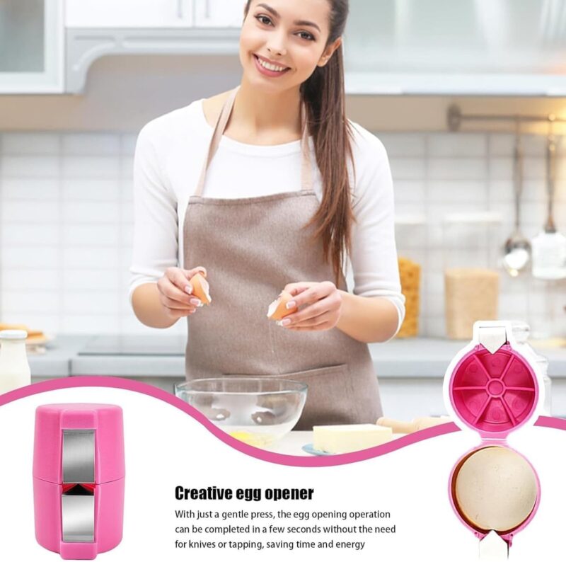 Egg Shell Opener For Hard Boiled Eggs Egg Peeler Tool Handheld Egg Topper Cutter Tool Easy Egg Cracker Tool Egg Slicer For Raw And Hard Boiled Eggs Kitchen Gadgets For Cooking And Baking - Image 5