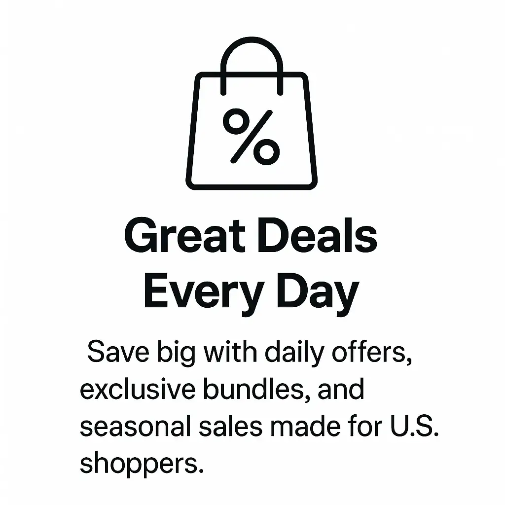 Shopping bag icon with percent symbol